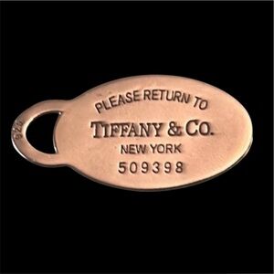 Tiffany & Co. Retired 925 Sterling Siver Tag with Box and Dust Bag
